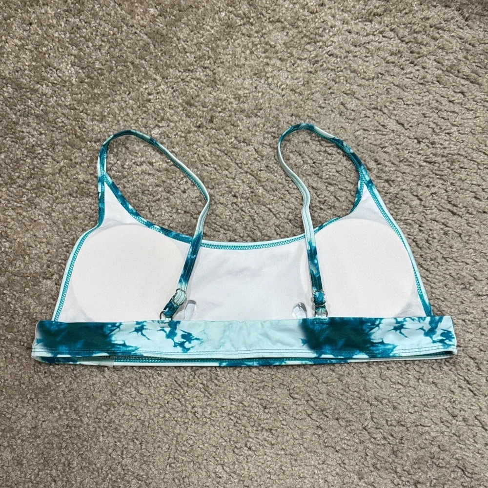 Blue Tie-Dye Bikini Set